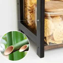 Kryddställ - Mångsidig arrangör 42 x 18 x 43 cm Vintage Brun-Svart