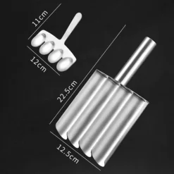 Köttbulleform med Skopa i Rostfritt Stål