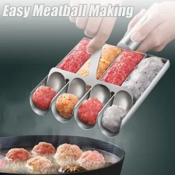 Köttbulleform med Skopa i Rostfritt Stål