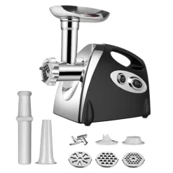 Köttkvarn, Hög Effekt, Rostfritt Stål Konstruktion,EU-a, Svart