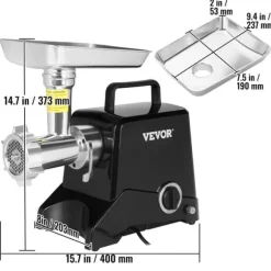 Köttkvarn, Tungt Utförande, Rostfritt Stål Konstruktion,Köttkvarn