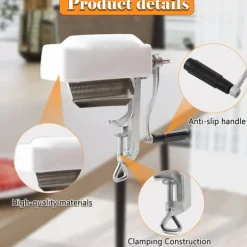 Köttmörningsverktyg, ABS och aluminiumlegering, 18 x 7,4 x 25 cm, 1,7 kg, Klämdesign, Lämplig för tuffa köttstycken