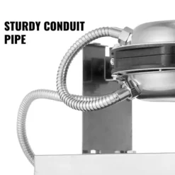 1,4kw elektrisk ägg våffelmaskin, parallell uppvärmning, 180 graders rotationsdesign, exakt temperatur- och tidskontroll