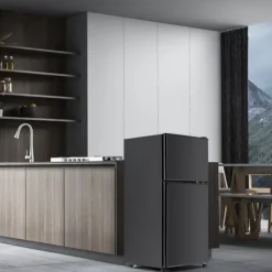 Kyl-Frys Kombi, 86.8 cm, 60L kyl, 22L frys, 102 kWh/år, Svart, Energieklass E