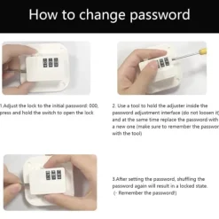 Kylskåp Fönster Barn Säkerhet Lösenord Lås Lådor Skåp Dörr