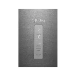 Kylskåp med frys Midea 338L Steel MERB345MGC02