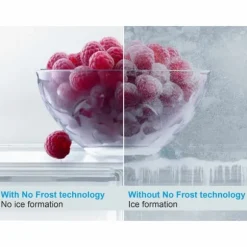 Kylskåp med frys Midea 338L Steel MERB345MGC02