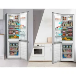 Kylskåp med frys Midea 270L Steel MDRB380FGE02A