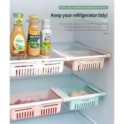 Kylskåpsförvaring - Obestämd - Fällbar - 4 Korgar - Varierande Färger - Organisatör