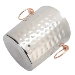 3L bärbar ishink i rostfritt stål med champagnefat och handtag för hemmabruk i baren