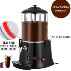 10L 30-90°C 400W kommersiell elektrisk varm chokladvärmare smältmaskin, lätt att använda och rengöra, bred applikation