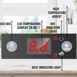10L 30-90°C 400W kommersiell elektrisk varm chokladvärmare smältmaskin, lätt att använda och rengöra, bred applikation