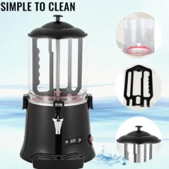 10L 30-90°C 400W kommersiell elektrisk varm chokladvärmare smältmaskin, lätt att använda och rengöra, bred applikation