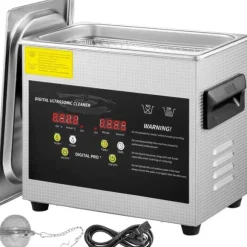 3L digital ultraljudsrenare, uppvärmning, timer, rengöring av smycken och glas