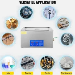 6L 40kHz 180W digital ultraljudsrengörare, djuprengöring, justerbar tid/temperatur, humaniserad design, bred applikation