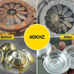 2L 40KHz 60W ultraljudsrengörare med värmare, effektiv rengöring, justerbar värme/arbetstid, humaniserad design, bred användning