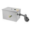 20L Kommersiell Fettavskiljare, Hållbart Rostfritt Stål, Automatisk Avstängningsanordning,Silver