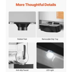 12L Kommersiell Slushy Maskin, Margarita Smoothie Frusen Dryckstillverkare, Kraftfull, Snabbkylning