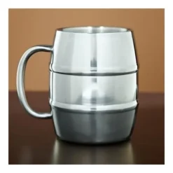 Öl mugg dubbelvägg stål shooter ovanlig container fest