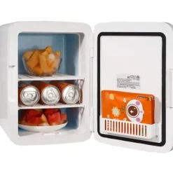 10L portabelt litet kylskåp för fordon och hem, mini bilkylskåp, kallt och varmt dubbla lägen, tyst drift