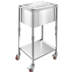 31L Rullande Kylbox, Utomhus Stående Islåda, Praktisk Med Hjulfunktion