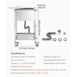 31L Rullande Kylbox, Utomhus Stående Islåda, Praktisk Med Hjulfunktion