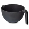 3L rund köksskål med handtag för snacks, mörk grafit