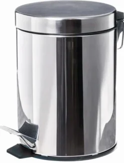 5L soptunna i rostfritt stål med pedal