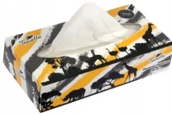 2-lagers näsdukar i ask med 100 stycken