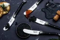 LAGUIOLE Smörknivar Laguiole Svart SET 4 SdV