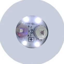 LED-belysta glasunderlägg - Faderr - Set med 10 - Runda - Vit - 3 ljuslägen