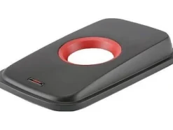 Låg, Vileda Geo, 49x29x9cm, rød, plast, med rund åbning