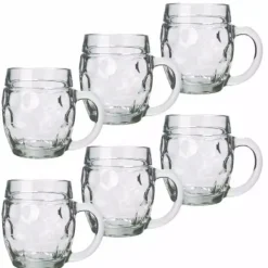Ölglas, Ölsejdel, Ölkrus, Ölmugg - set med 6 ölglas Tübinger 0,5 liter
