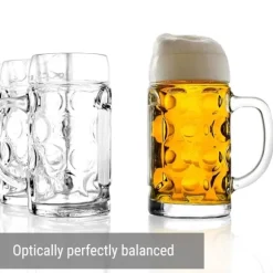 Ölglas, Ölsejdel, Ölkrus, Ölmugg - set med 6 ölglas ISAR 1 liter