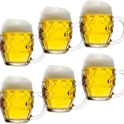 Ölglas, Ölsejdel, Ölkrus, Ölmugg - set med 6 ölglas Tübinger 0,3 liter