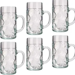 Ölglas, Ölsejdel, Ölkrus, Ölmugg - set med 6 ölglas ISAR 0,5 liter