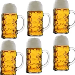 Ölglas, Ölsejdel, Ölkrus, Ölmugg - set med 6 ölglas ISAR 0,5 liter