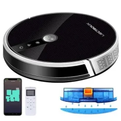 LIECTROUX C30B - Robotdammsugare Gyro 4000Pa - 120min - APP - Centralborste - Separat damm- och vattentank - Tyst - Husdjur