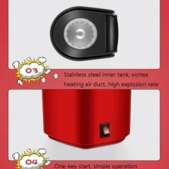 Liten Popcornmaskin. Poppa Popcorn helt utan att tillsätta Olja / Smör.