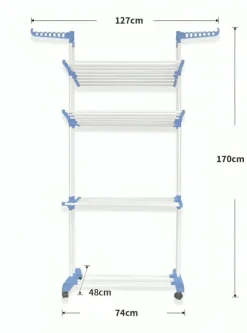 LIVIT Klädtorkställning, Flera nivåer, 48x74x170 cm