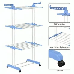 LIVIT Klädtorkställning, Flera nivåer, 48x74x170 cm