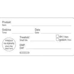 Livsmedelssäkerhetsetiketter utgångsdatum PL EN 500 st. Hendi 850206