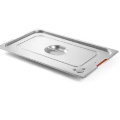 Lock till GN Profi Line-behållare med silikontätning och utskärning för GN1/3-handtag 325x176mm stål - Hendi 804339