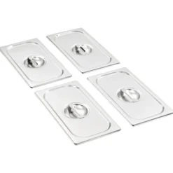 Lock till GN-kantin 1/3 - 4 st rostfritt stål | Färg: Rostfritt stål | Storlek: Standardmått