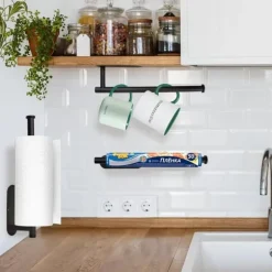 Lollanda Hushållspappershållare utan borrning, självhäftande