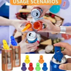 Lollanda 24-pack enkel burköppnare / flasköppnare, flerfärgad – återanvändbar läskburköppnare, dryckesburköppnare, perfekt för picknick och fester