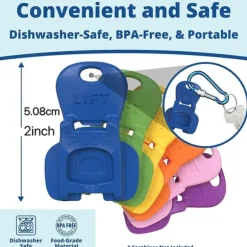 Lollanda 6-pack enkel burköppnare / flasköppnare / konservöppnare – öppnare för burkar, återanvändbar läskburköppnare, skyddar fingrarna, flerfärgad | CDON
