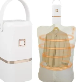 Lollanda Portabel Torktumlare, Minitork för Kläder, Snabbtork, med Torkpåse, Kompakt, för Resor & Hem