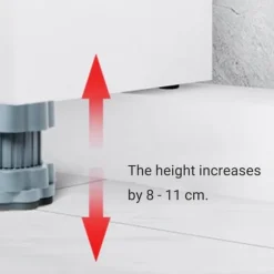 Lollanda Tvättmaskin Vibrationsdämpare Fötter 4-pack – Höjdjusterbara, Halkfria och Stötdämpande Kuddar för Tvättmaskin och Torktumlare