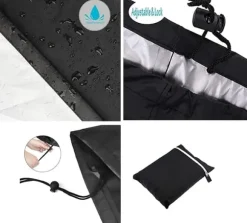 Lollanda Vattentätt Grillskydd 145x61x117 cm - 210D Oxford, UV-skydd för Grill Skydd